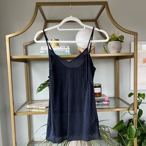 J Crew Sheer Black Cami